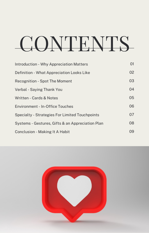 Patient Appreciation Guide