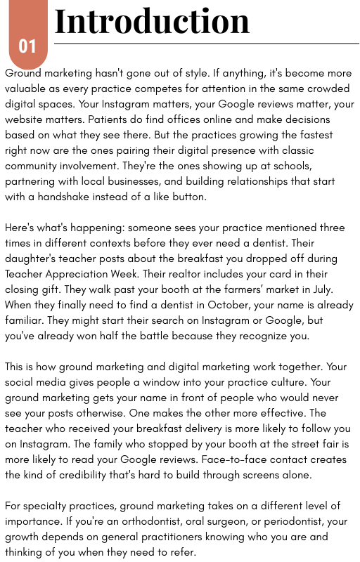 Ground Marketing Guide